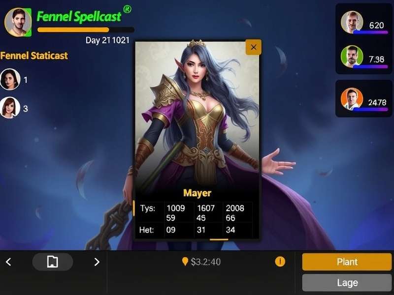 Fennel Spellcast Player Statistics Graph